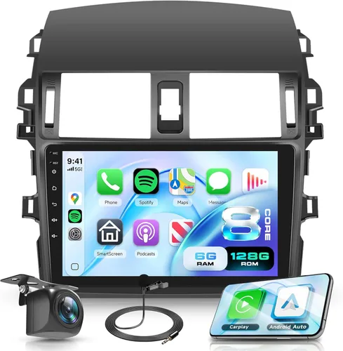 Miniatura 9 de Radio de coche Carplay 2G+64G para Toyota Corolla 2009 2010 2011 2012 2013, Rimoody estéreo de coche Android Android auto GPS WiFi pantalla táctil 4