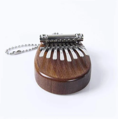 Miniatura 5 de 8 teclas mini kalimba exquisito dedo pulgar piano marimba musical buen accesorio colgante regalo