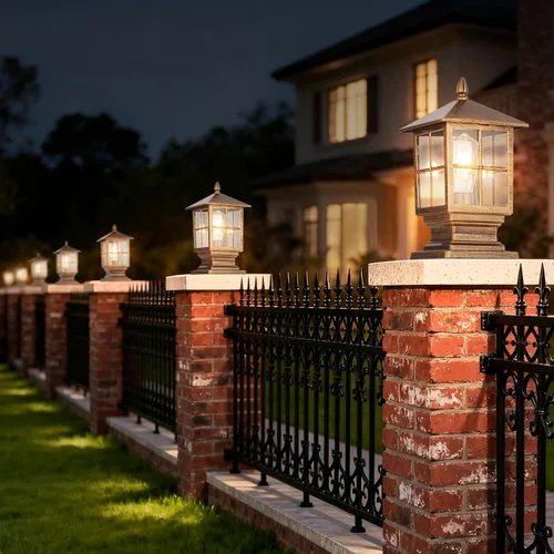 Miniatura 5 de SLAWA Lámpara de poste para exteriores, modernas luces de columna para exteriores, IP54, impermeables, de aluminio, iluminación al aire libre