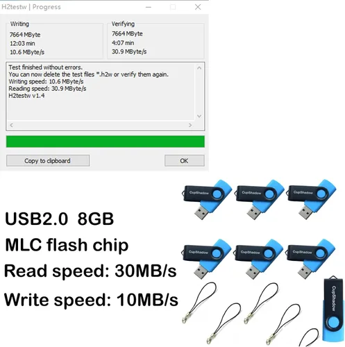Miniatura 2 de lcwamy - Unidad flash USB de 8 GB, paquete de 15 unidades flash USB a granel USB2.0 8 GB Unidad flash a granel unidad de pulgar 15 unidades flash