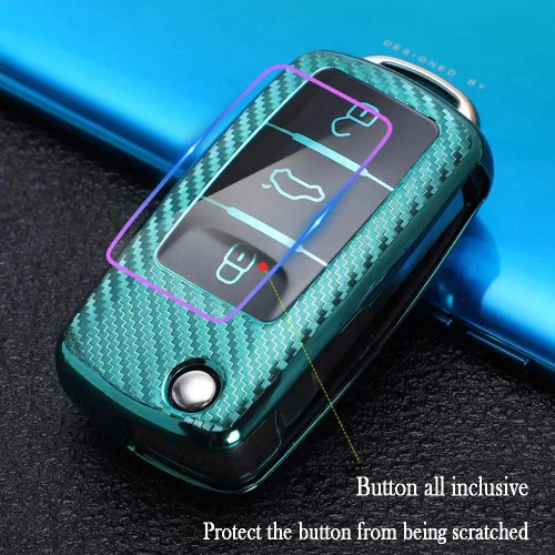 Miniatura 6 de Funda para llavero Volkswagen, funda para llavero Volkswagen VW Jetta Beetle Bora Eosvw Rabbit up Caravelle Multivan Santana Skoda Accesorios