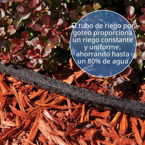 Miniatura 7 de Gilmour 25' Negra Manguera de Remojo Plana para Camas de Jardín, Manguera de Riego por Goteo para Exteriores, Manguera de Jardín Flexible