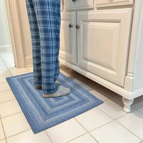 Miniatura 135 de Homespice Alfombras de Área Ovaladas Trenzadas de Yute Denim Azul de 8x10 pies para Sala de Estar, Dormitorio y Comedor. Apto para Mascotas. Estilos