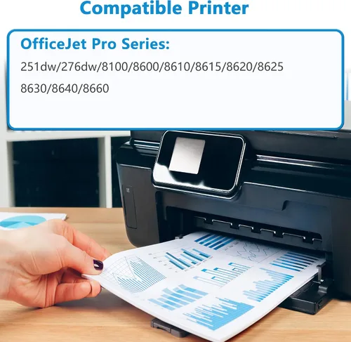 Miniatura 2 de 950XL 951XL Cartucho de tinta negro de repuesto para HP 950 951 XL, trabajo para OfficeJet Pro 8600 8610 8615 8620 8625 8630 8640 8660 8100 8110
