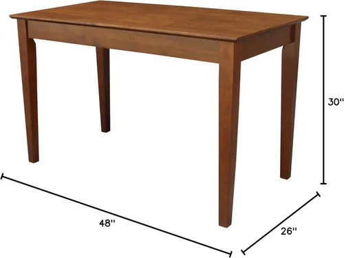 Miniatura 3 de IC International Concepts, Escritorio con cajón, madera maciza, parawood real, 48 pulgadas de ancho x 26 pulgadas de profundidad x 30 pulgadas