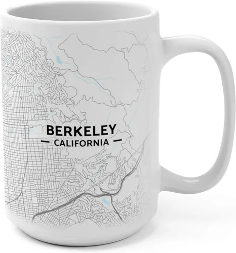 Berkeley, California CA Map Mug (15 oz)