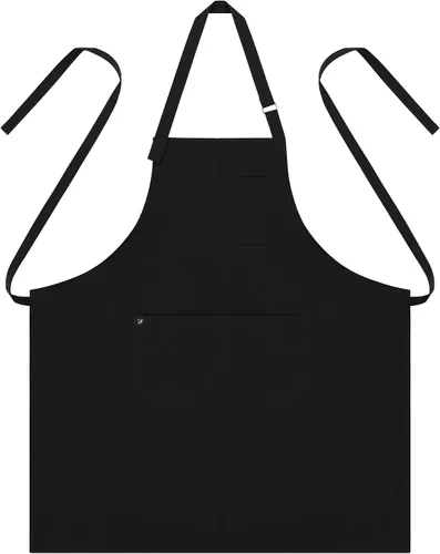 Miniatura 17 de a mont Delantales de chef para mujeres y hombres (protector seco estándar AA2095 y AA2095X) - Delantal con correa para el cuello con bolsillos de 33