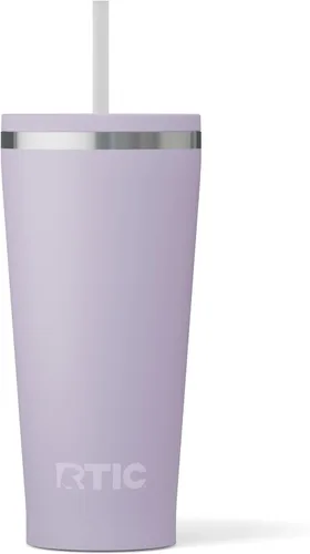 Miniatura 39 de RTIC Vaso Térmico Diario de 20 onzas de Acero Inoxidable Portátil con Aislamiento, Taza de Café de Viaje con Pajita, Forro de Cerámica, Tapa