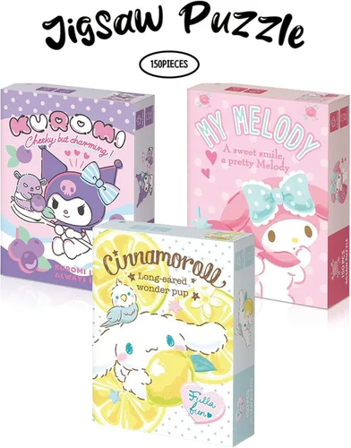 Miniatura 5 de Rompecabezas Cinnamoroll de 150 piezas – Juegos para la vinculación familiar, aumentar las habilidades cognitivas y aliviar el estrés – Personajes