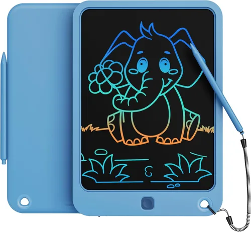 Miniatura 10 de Tableta de escritura LCD de 10 pulgadas, juguetes para niños y niñas de 3, 4, 5, 6, 7, 8, 9, 10 años, tableta de dibujo de garabatos colorida