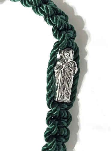 Miniatura 7 de Pulsera de hilo de San Judas Thaddeus verde Roja de hilo de San Judas Tadeo Cuentas de cristal No