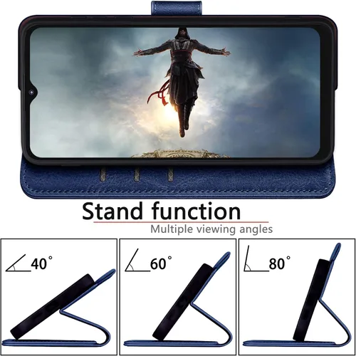 Miniatura 6 de SUANPOT Funda con bloqueo RFID para Motorola Moto G Play 2021 con funda tipo cartera y tarjetero de piel sintética, funda para teléfono tipo libro