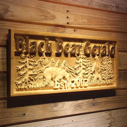 Miniatura 70 de ADVPRO wpa0031 - Letrero de madera personalizado con nombre de Lake House para decoración del hogar, boda, tamaño mediano, 18.25 x 7.25 pulgadas