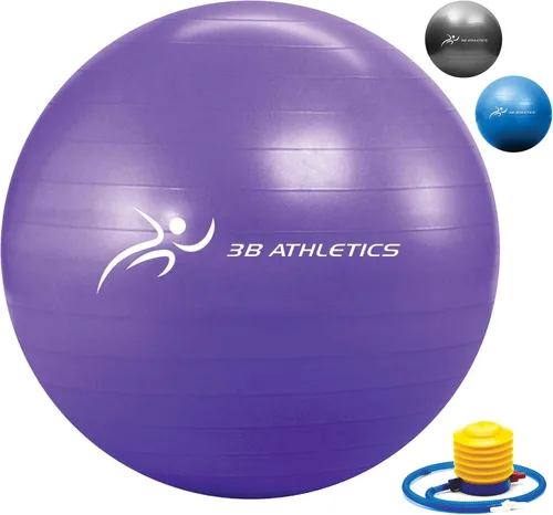 Miniatura 9 de Pelota de yoga para embarazo y pelota de ejercicios: equipo de fitness para gimnasio en casa, equipo de ejercicio para mujeres, kit de pilates