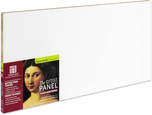 Miniatura 36 de Ampersand Art Supply Panel de pintura de arte de madera Gesso: textura de lienzo, cuna de 3/4 pulgadas, 12 x 16 pulgadas