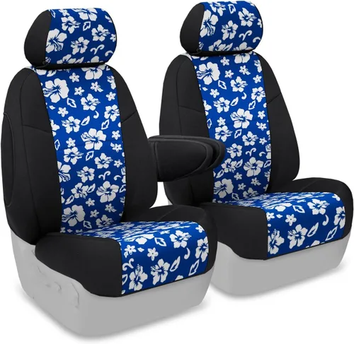 Miniatura 25 de Coverking Custom Fit Center 50/50 - Funda de asiento de cubo para modelos seleccionados Chevrolet Suburban 1500/2500, neopreno (negro)