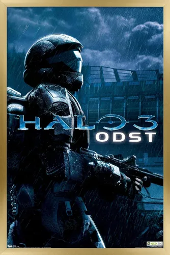 Miniatura 13 de Trends International aureola: ODST - Póster de pared de arte clave, 14.725 "x 22.375", versión enmarcada de madera de granero