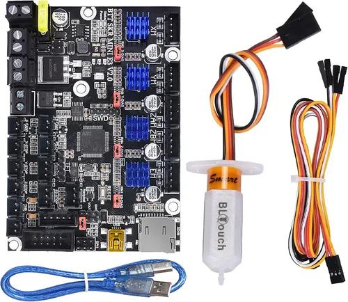 Miniatura 11 de BIGTREETECH SKR Mini E3 V2.0 - Placa de control de 32 bits con controlador UART TMC2209. Nueva actualización de la placa base de piezas de impresora
