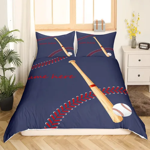 Juego de ropa de cama de béisbol para niños y adolescentes, bates de béisbol, juego de cama europeo, para actividades de pasatiempo, softbol,