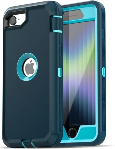 Miniatura 11 de AICase Funda para iPhone SE Case de 3ª y 2ª Generación, para iPhone SE 2022/2020 Protector de Pantalla Integrado Resistente Protección Antigolpes