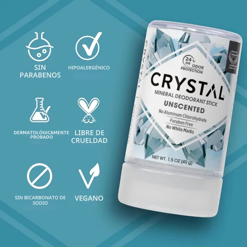Miniatura 5 de Desodorante sin aroma CRYSTAL BODY (4.25 onzas líquidas)