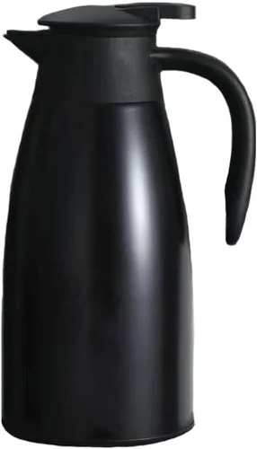 Miniatura 9 de Jarra térmica de acero inoxidable, hervidor de vacío de doble pared de 68 onzas (2 litros), termo para café, té, agua caliente, 24 horas mantiene