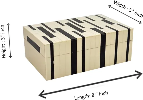 Miniatura 6 de Perilla Home Decoración del Hogar Caja de Almacenamiento Decorativa de Madera Pequeña Organizador Ikigai Herramientas Caja de Guarda Tarjetas