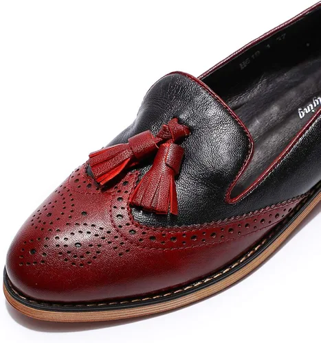 Miniatura 3 de Mona Flying - Mocasines de cuero planos informales para mujer