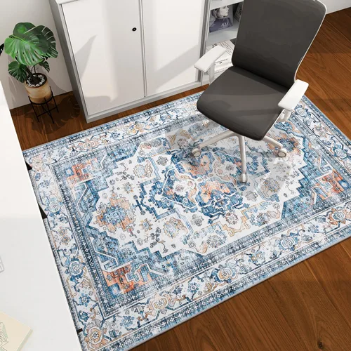 Miniatura 57 de chakme Tapete para silla de oficina para suelo de madera dura, 48 x 36 pulgadas, protector de escritorio de computadora de fácil deslizamiento