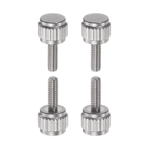 Miniatura 14 de HARFINGTON 4 pinzas Vernier tornillos de bloqueo M2x4mm cabeza plana redonda moleteada pulgar perilla pernos