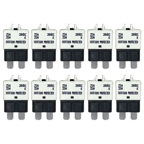 Miniatura 19 de Fusible de disyuntor ATC/ATO de reinicio manual de 7.5 amperios para automóvil, barco, automóvil, camión, RV, audio, protección de batería Perfil