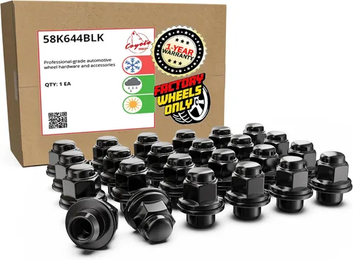 Miniatura 7 de Wheel Accessories Parts 20 tuercas de llanta M14x1.5 14x1.5 rosca OEM estilo fábrica 1.8 pulgadas de largo cromadas 7/8 pulgadas 0.866 in Cromado
