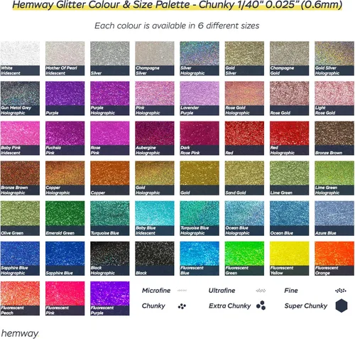Miniatura 53 de Hemway - Purpurina para resina 100g, cristales metálicos plateados, copos súper gruesos para vasos de epoxi, cera de fusión