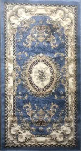 Miniatura 24 de Deir Debwan Alfombra tradicional Aubusson con diseño floral largo de 330.000 puntos, diseño 602 (31 pulgadas x 15 pies 8 pulgadas)