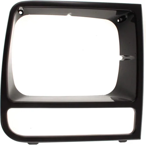 Miniatura 7 de Para Jeep Cherokee 1998 1999 2000 2001 Bisel de faro delantero lado del conductor Negro brillante Modelos limitados/clásicos Reemplazo
