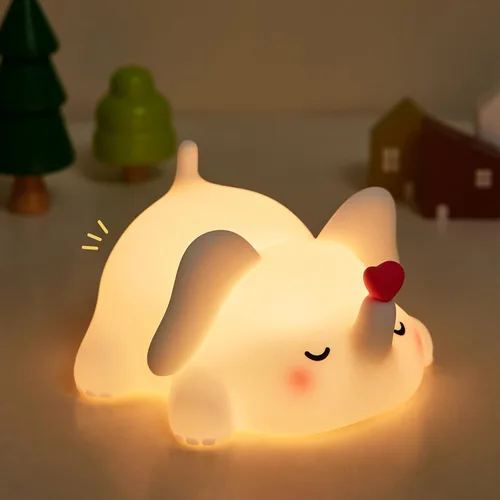 Miniatura 9 de YR YRHH-PET Luz nocturna de pulpo rosa, lámpara LED blanda novedosa de animales, luz nocturna de silicona de grado alimenticio, 3 niveles