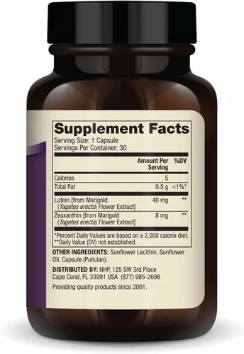 Miniatura 2 de Dr. Mercola Luteína con zeaxantina - Apoya la salud ocular y cerebral - Carotenoides maculares de extracto de flor de caléndula - Sin OMG, sin