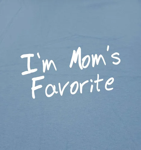 Miniatura 2 de Camiseta divertida con texto en inglés "I'm Mom's Favorite Graphic Novedad