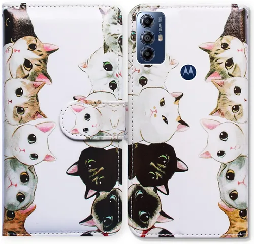 Miniatura 27 de Bcov Funda para Moto G Play 2023, diseño de pájaro negro y verde con tapa para teléfono con ranura para tarjetas, soporte para Motorola Moto G Play