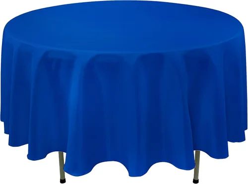 Miniatura 13 de GEFEII Servilletas de tela de poliéster sólido de 18 x 18 pulgadas para cocina, mantel rectangular cuadrado redondo para bodas, fiestas