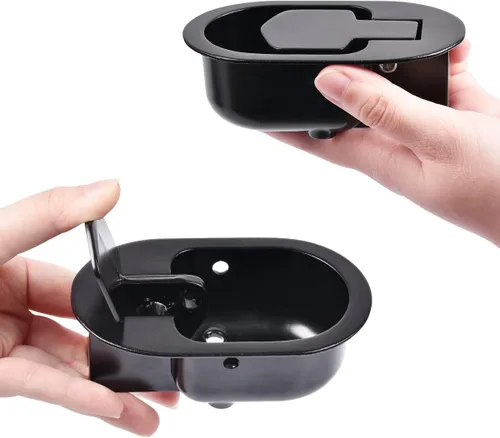 Miniatura 3 de Sopito Piezas de repuesto universales de metal para mango reclinable (4.4 x 2.7 pulgadas) con clips de retención, se adapta a silla elevadora, sofá