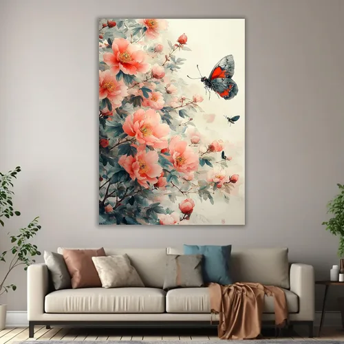 Miniatura 3 de ZUMOOO Vintage Flower Wall Art Wonderful For Modern Living Room, Bathroom, Apartment, Kitchen, Classroom, Home Office Interior Stylish Wall