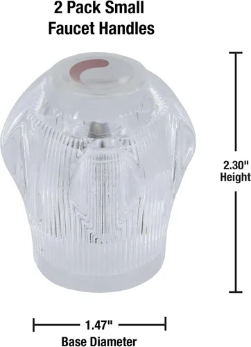 Miniatura 5 de Danco, Paquete de 1, blanco transparente 80010 mango UNIV ACRY SM Household, 2