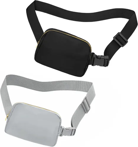 Miniatura 109 de Riñonera cruzada para mujeres y hombres, bolsa para cinturón para senderismo con correa ajustable, riñonera para correr, entrenamiento, deportes