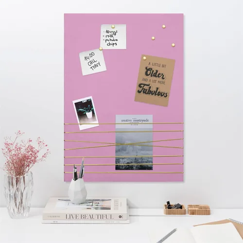 Miniatura 15 de Navaris Tablón de anuncios de tela, 12 x 17 pulgadas, tablero de memoria de terciopelo para pared para mostrar collages de fotos, imágenes, notas