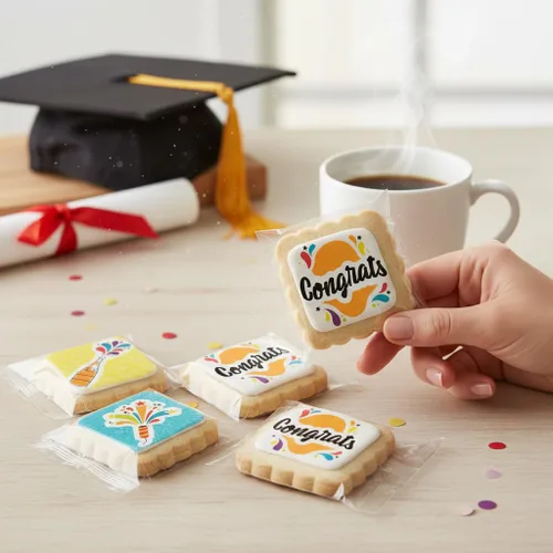 Miniatura 4 de Paquete de 4 cestas de regalo de felicitaciones para niños, hombres, mujeres, amigos de graduación Sin frutos secos, Kosher