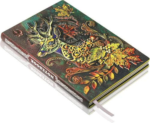 Miniatura 17 de Phoenix Cuaderno de cuero – Diario de viaje vintage Phoenix hecho a mano en 3D con papel rayado, cuaderno de bocetos de cuero fresco, diario