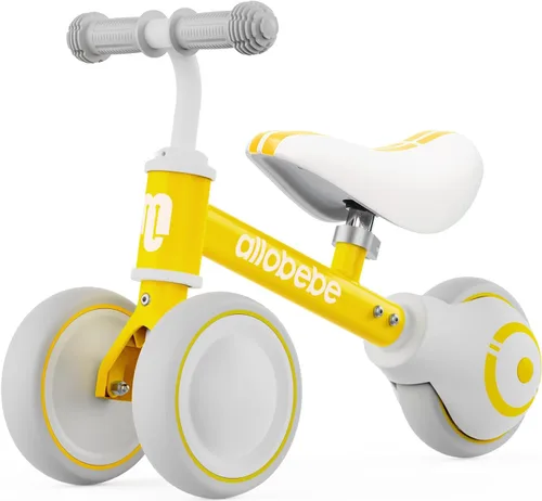 Miniatura 17 de allobebe Bicicleta de equilibrio para bebé, lindas bicicletas para niños de 12 a 36 meses, regalos para niñas de 1 año, bicicleta para entrenar al