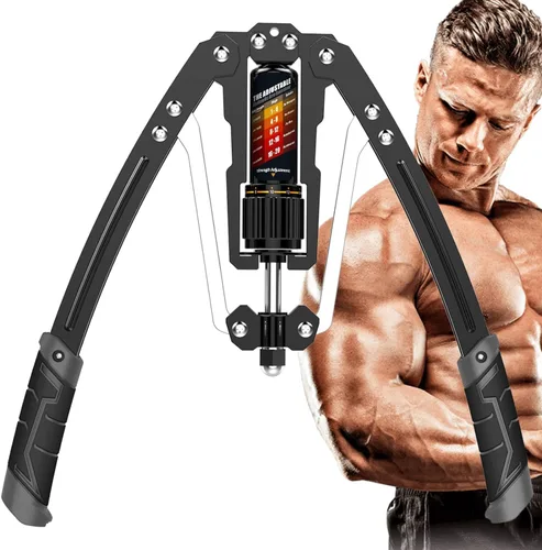 EAST MOUNT - Ejercitador de brazo giratorio ajustable de 10 a 199 kg de potencia hidráulica, expansor de pecho para casa, equipo de entrenamiento