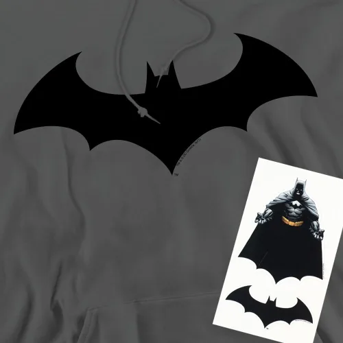 Miniatura 4 de Popfunk Sudadera clásica con capucha y logotipo de Batman Bat Hush